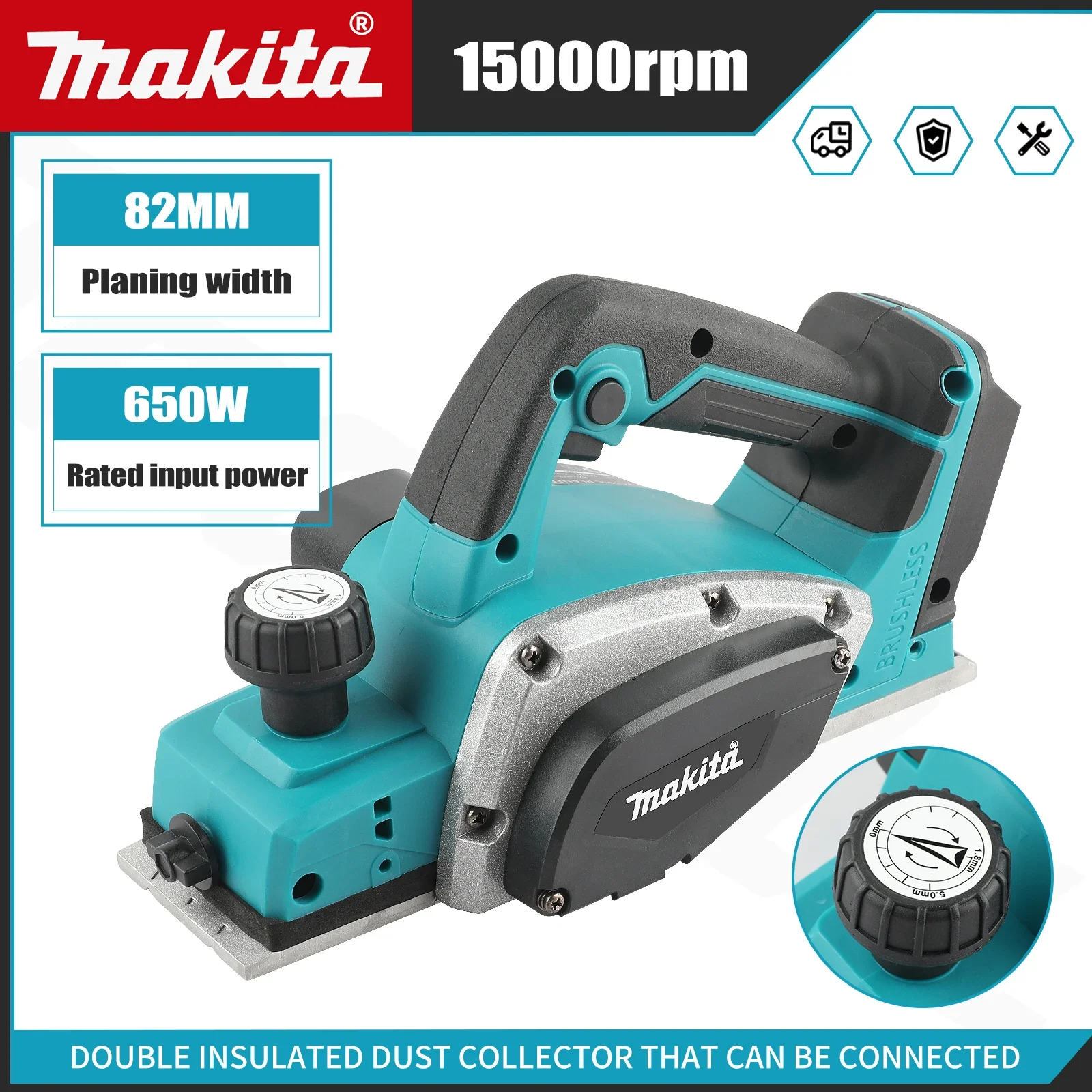 Planer Handheld Electric - Pialla elettrica portatile senza fili e